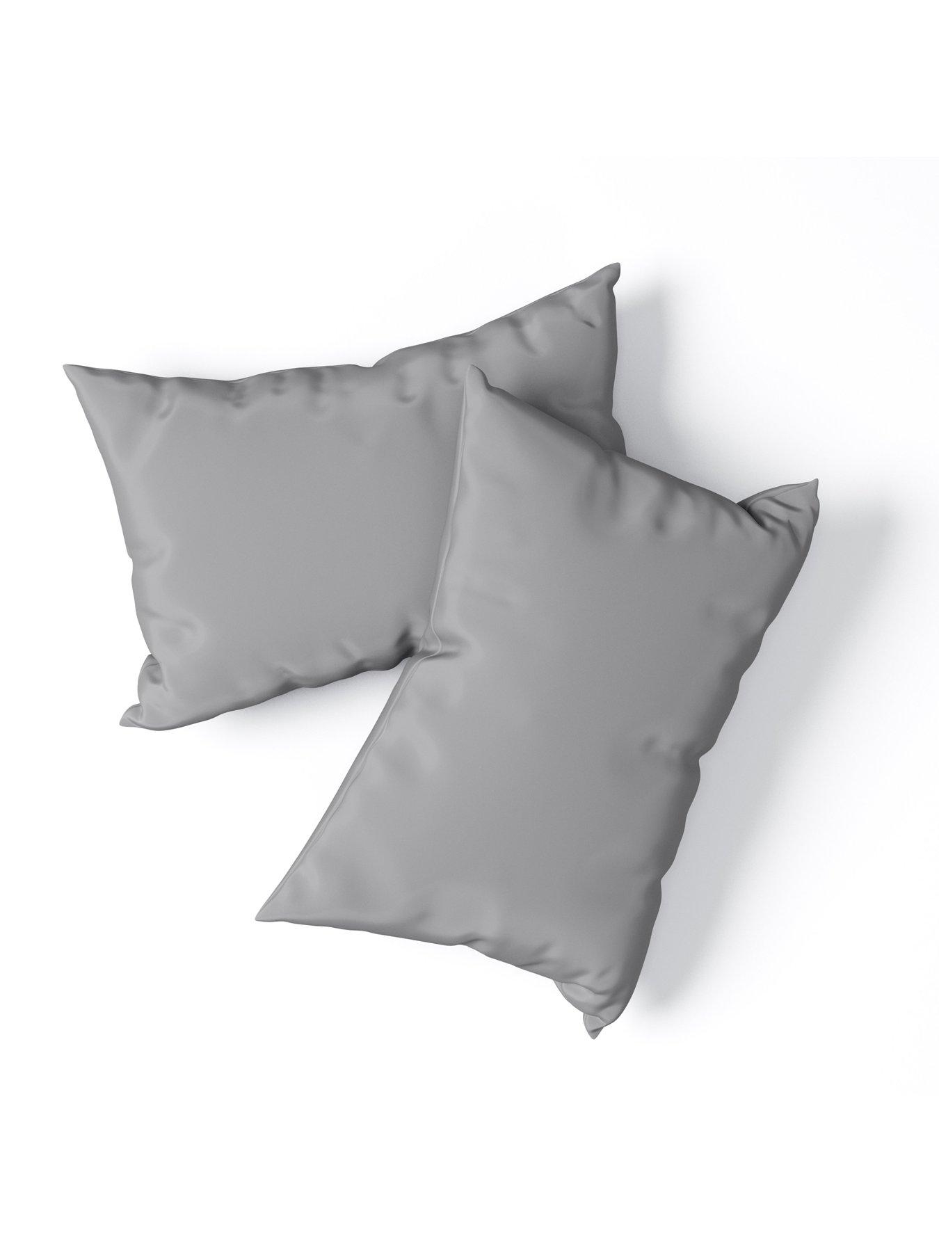 Product photograph of Panda London Panda 100 Bamboo Pillowcase Pair Ndash Dove Grey from very.co.uk