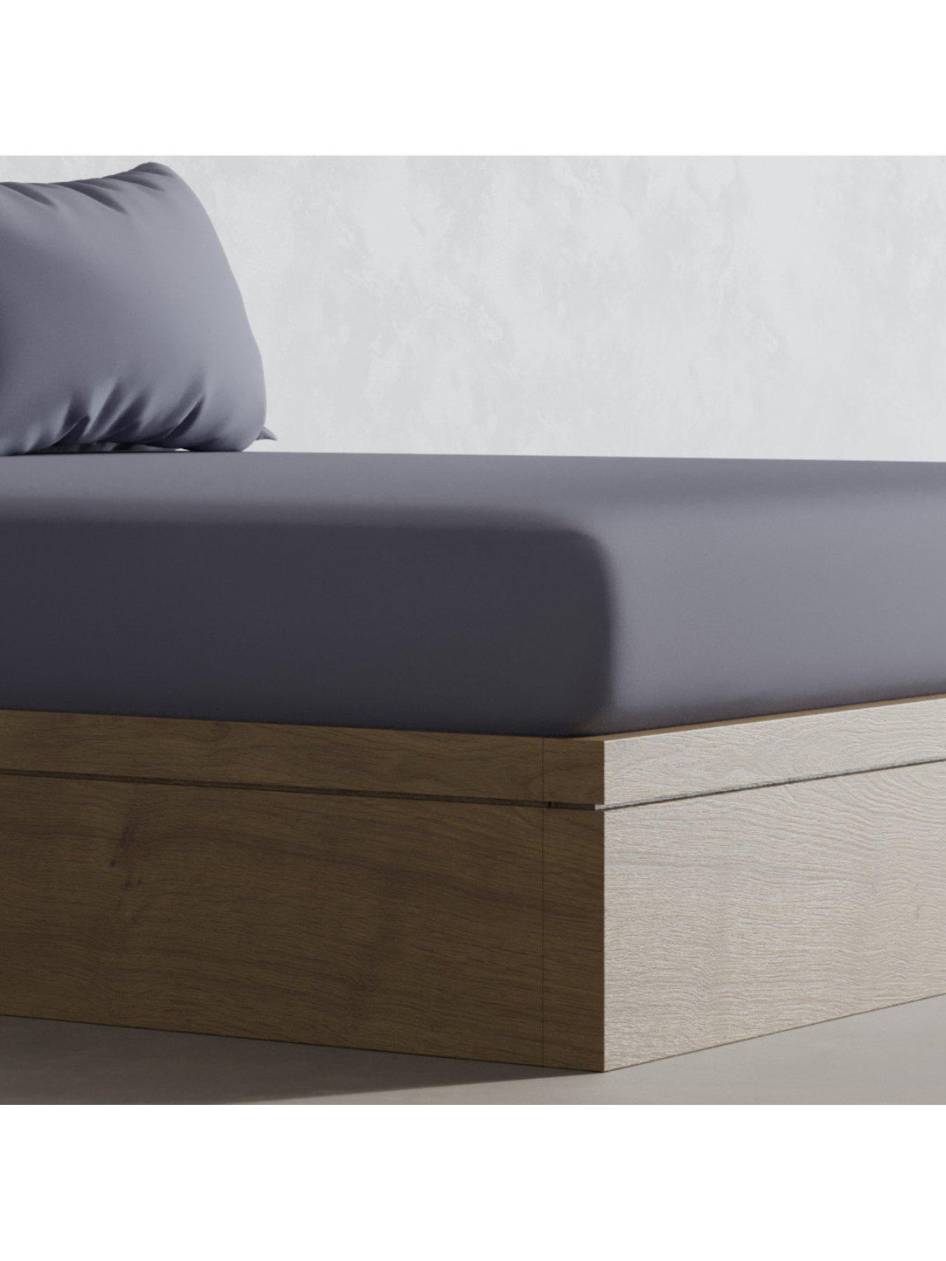 Image 1 of 4 of Panda London Panda 100% Bamboo Fitted Sheet - Grey