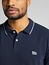  image of lee-short-sleeve-pique-polo-shirt-navy