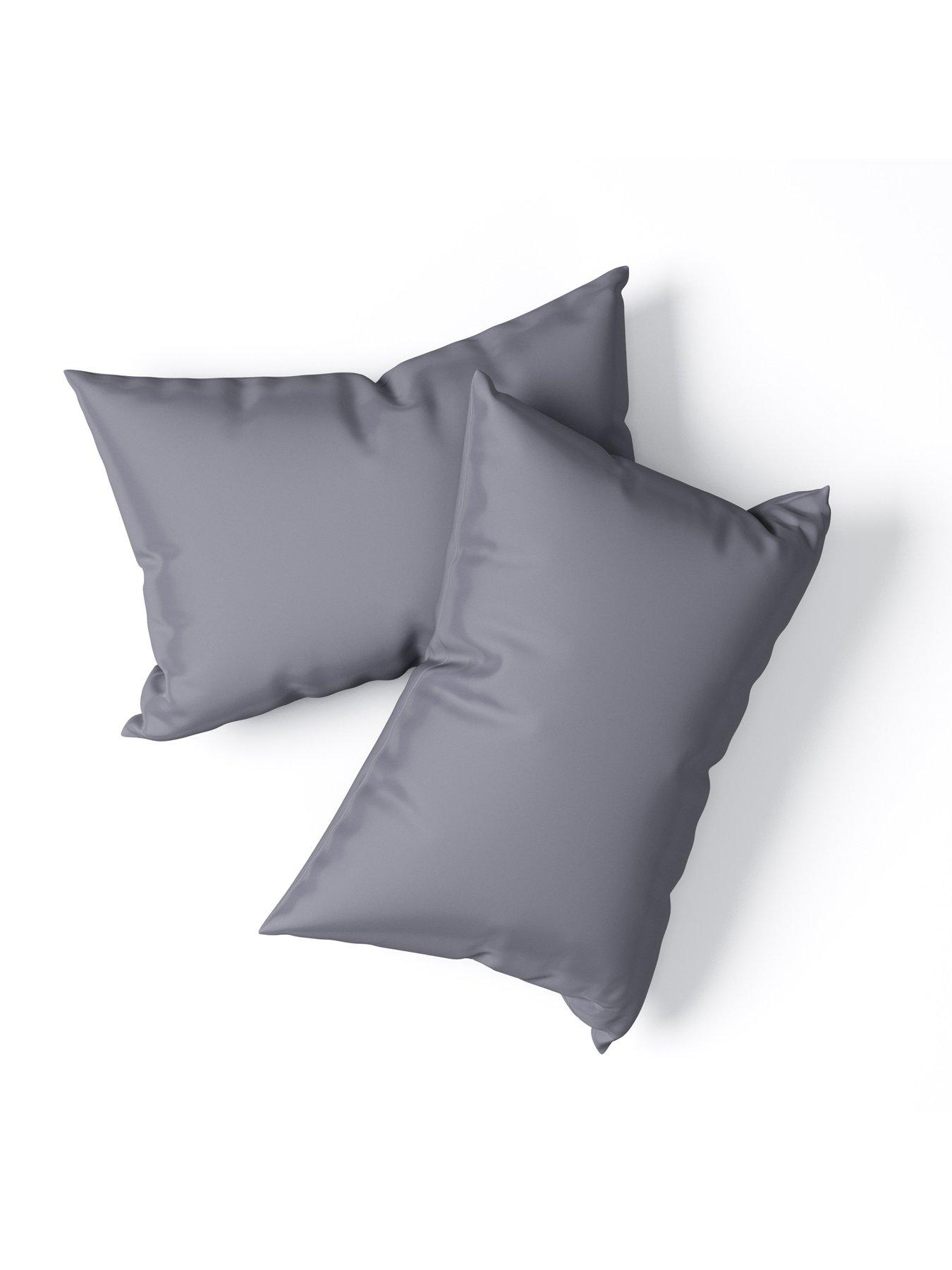 undefined Panda 100% Bamboo Pillowcase Pair – Grey
