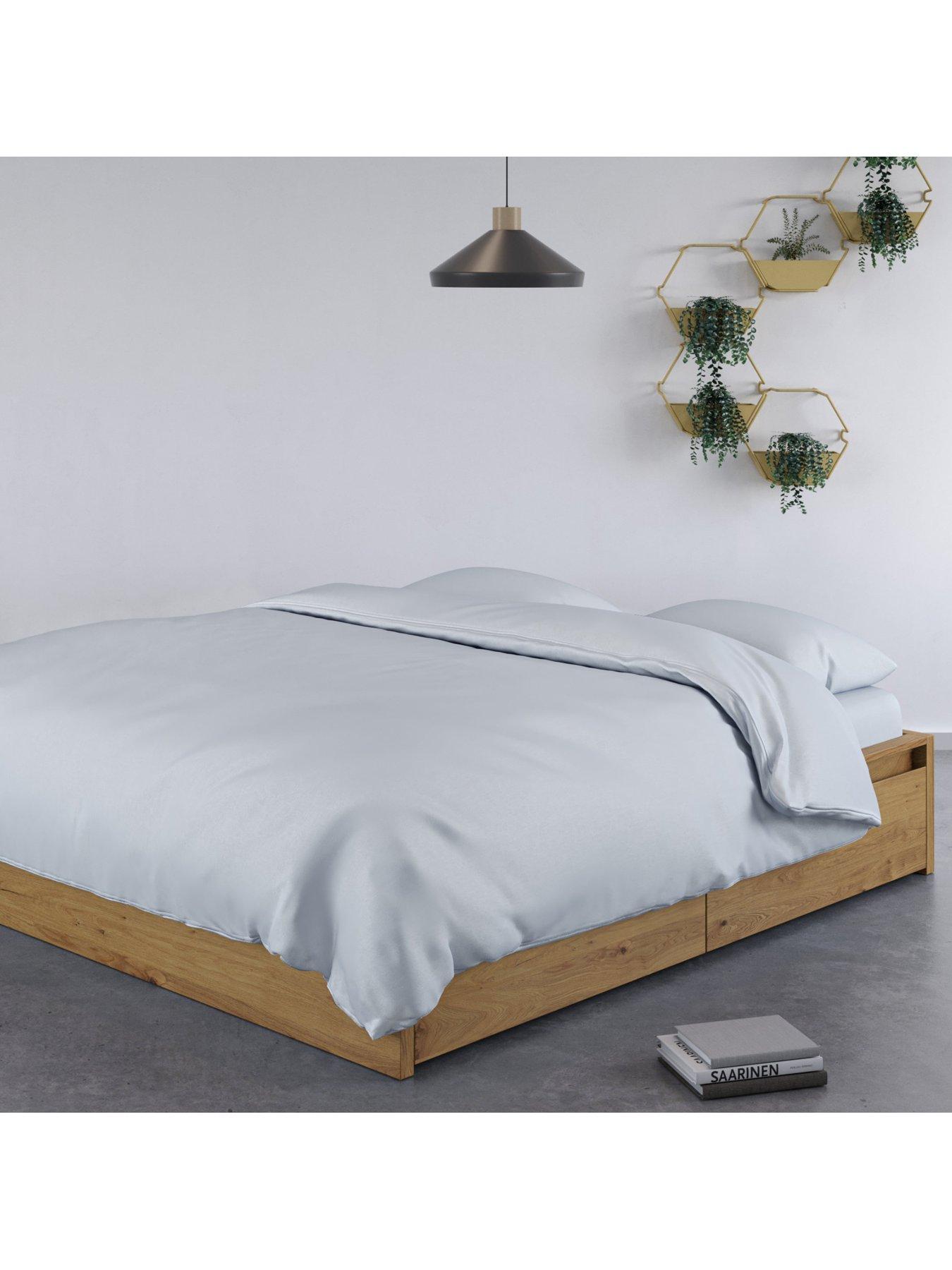 Product photograph of Panda London Panda 100 Bamboo Duvet Cover - White from very.co.uk