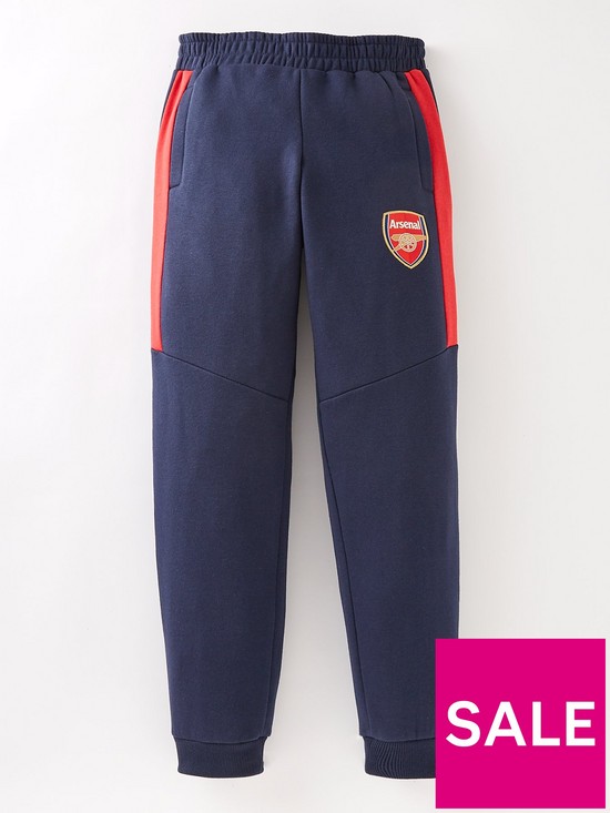front image of arsenal-source-lab-arsenal-fc-junior-jogger-navy