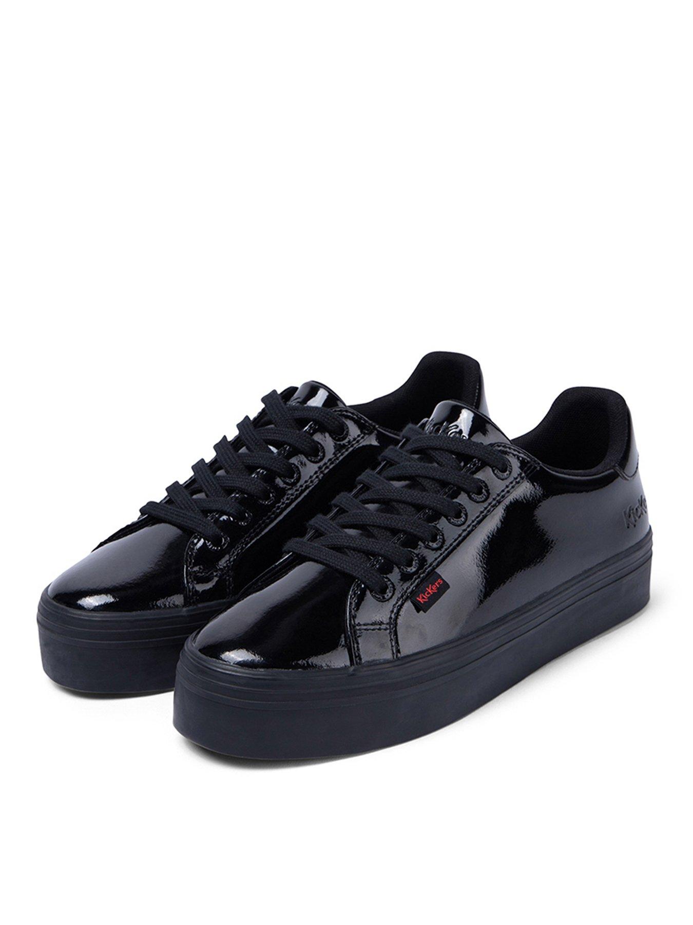 black patent trainers womens uk