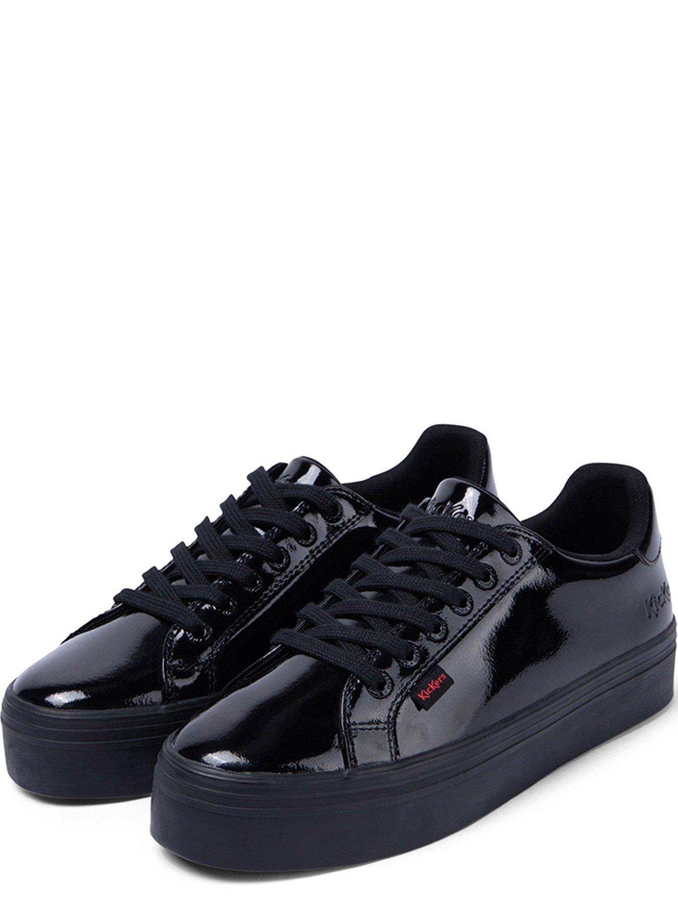 Trainers Tovni Stack Patent Leather Trainer - Black
