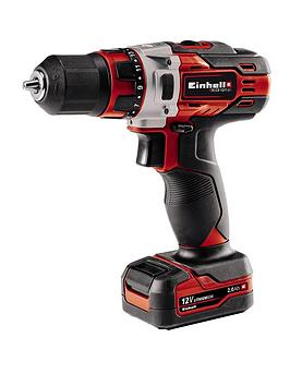 Product photograph of Einhell Expert 12v Drill Driver With 2x 2 0ah Batteries from very.co.uk