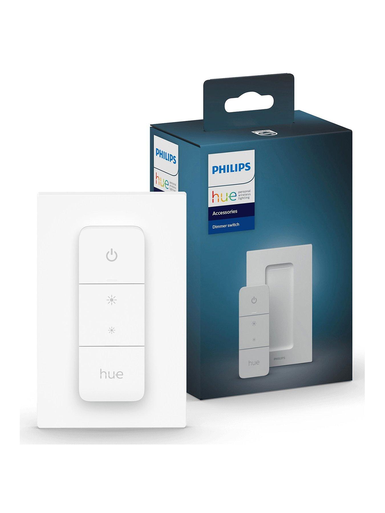 Product photograph of Philips Hue Hue Dimmer Switch V2 from very.co.uk