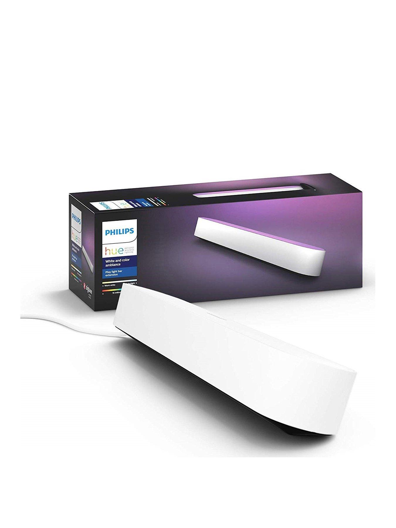 Product photograph of Philips Hue Play Extension Pack White from very.co.uk