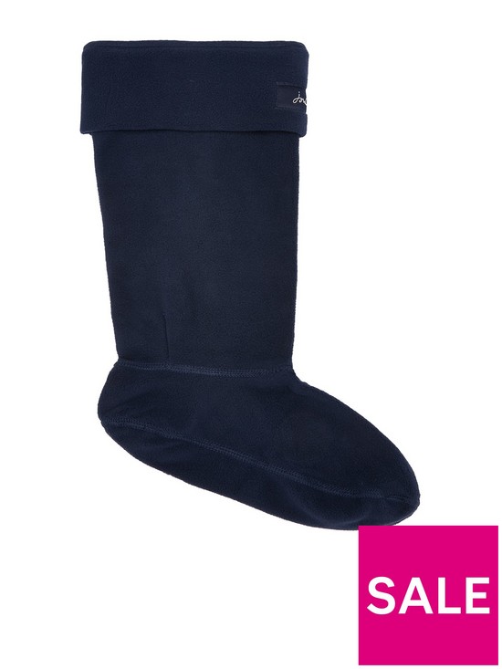 front image of joules-welton-welly-sock-navy