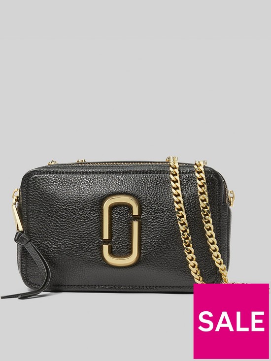 front image of marc-jacobs-the-glam-shot-21-cross-body-bag-black