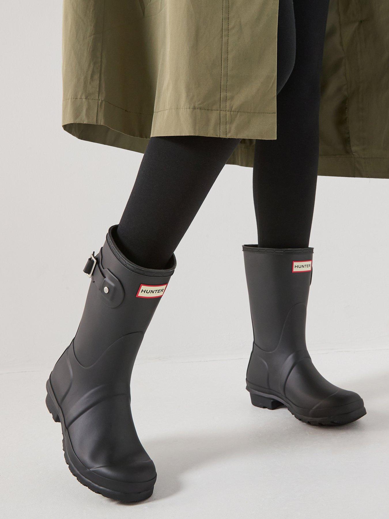 Hunter: Original Short Wellington Boot - Black