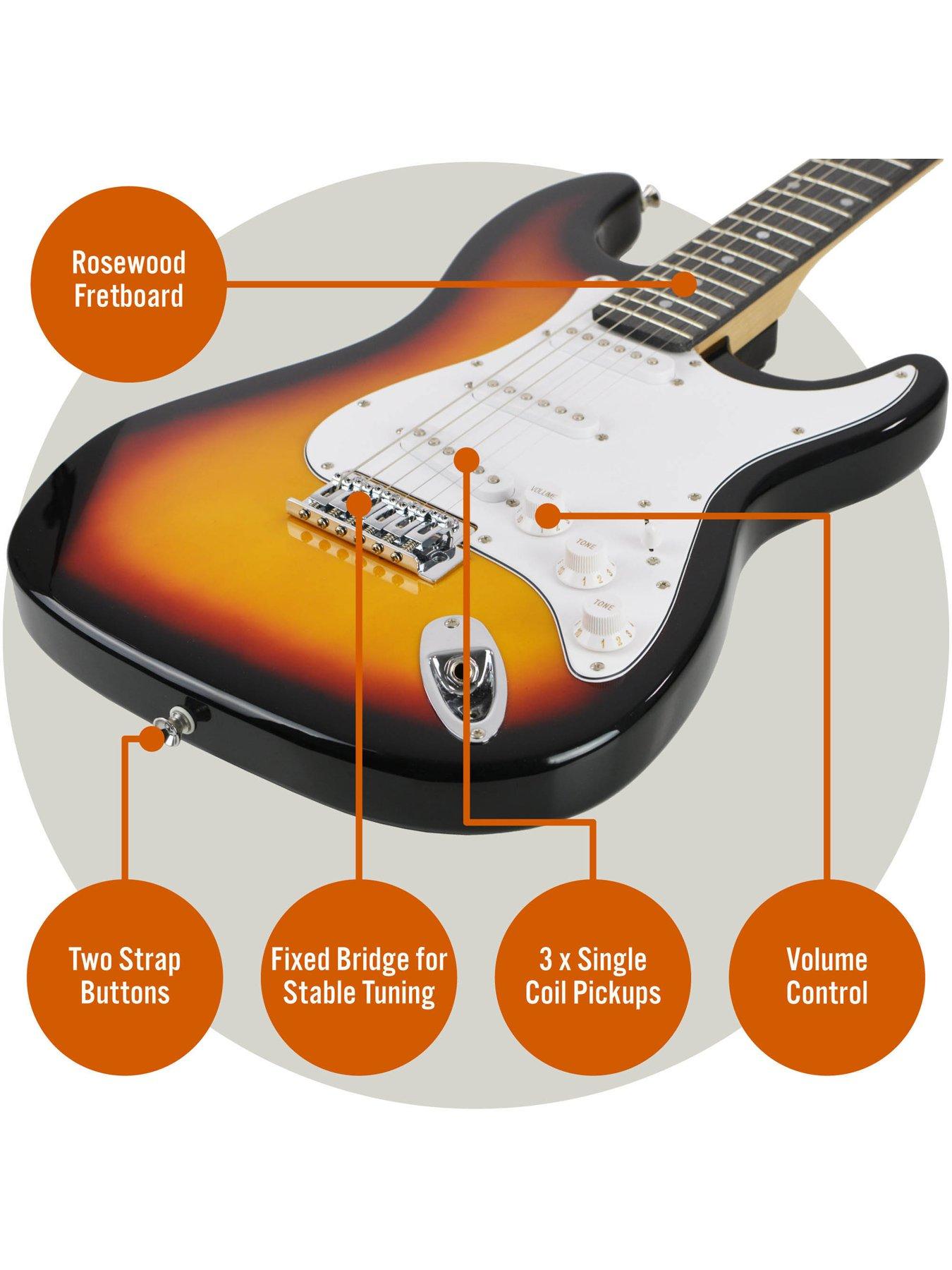 Image 4 of 6 of 3rd Avenue Full Size 4/4 Electric Guitar Ultimate Kit with Amp - 6 Months FREE Lessons - Sunburst
