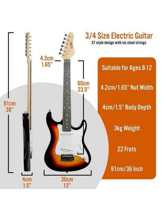stillFront image of 3rd-avenue-34-size-electric-guitar-ultimate-kit-with-10w-amp-6-months-free-lessons-sunburst