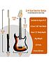  image of 3rd-avenue-34-size-electric-guitar-ultimate-kit-with-10w-amp-6-months-free-lessons-sunburst