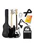  image of 3rd-avenue-full-size-bass-guitar-ultimate-kit-with-15w-amp-6-months-free-lessons-black