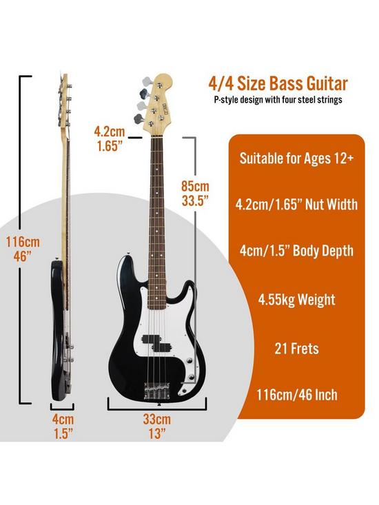 stillFront image of 3rd-avenue-full-size-bass-guitar-ultimate-kit-with-15w-amp-6-months-free-lessons-black