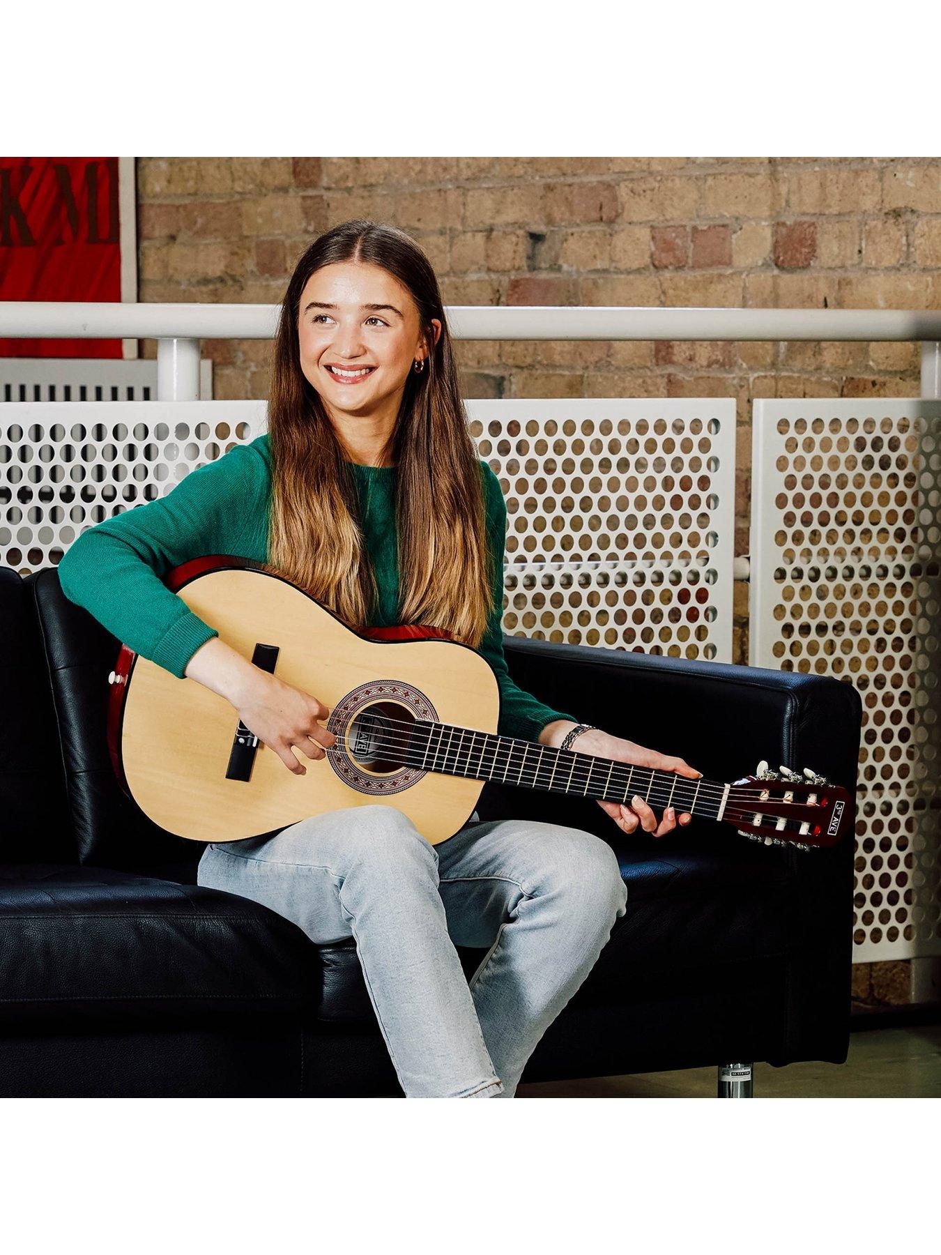 Image 5 of 6 of 3rd Avenue 3/4 Size Kids Classical Guitar Beginner Bundle - 6 Months FREE Lessons - Natural