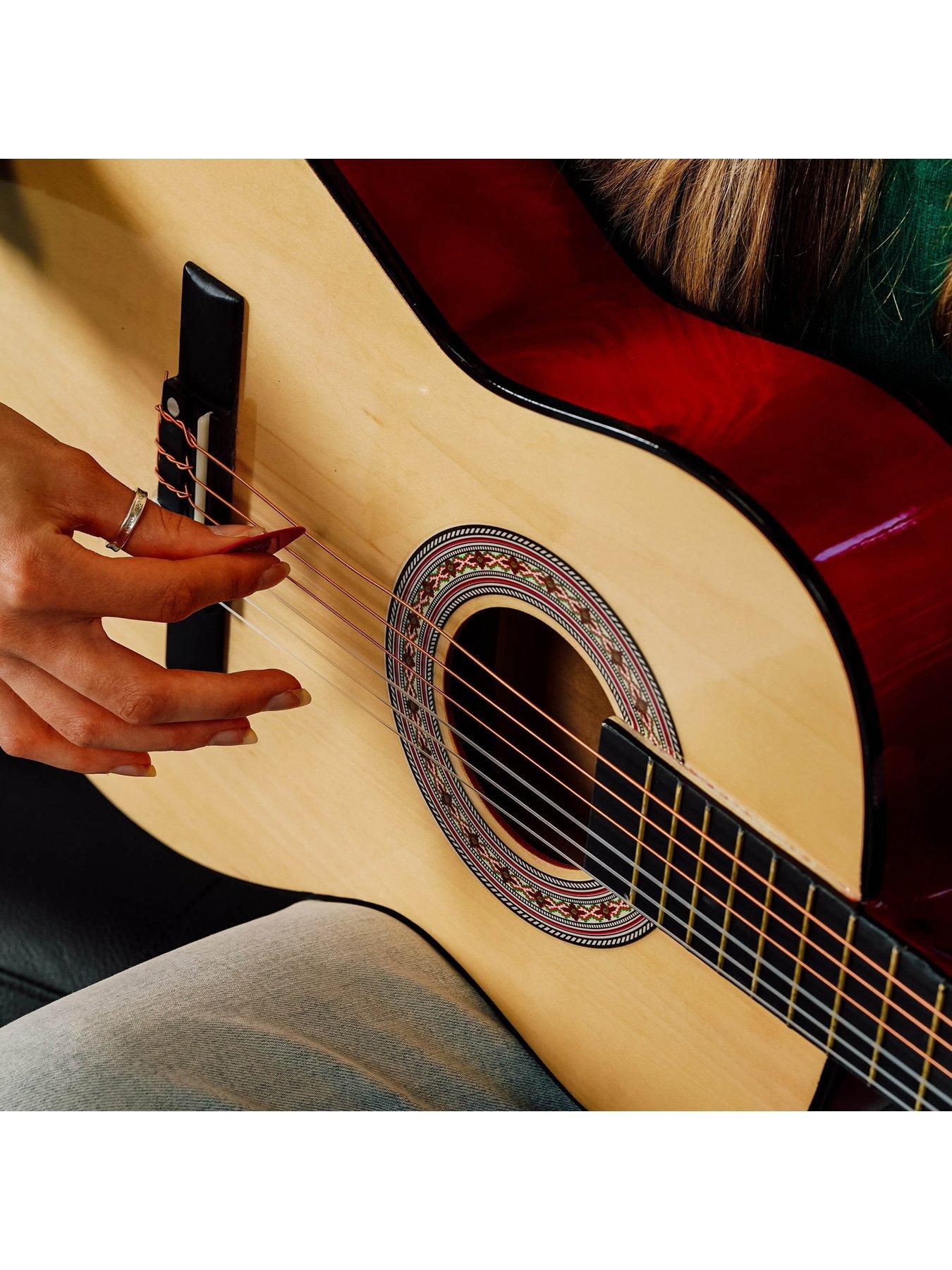 Image 6 of 6 of 3rd Avenue 3/4 Size Kids Classical Guitar Beginner Bundle - 6 Months FREE Lessons - Natural