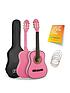  image of 3rd-avenue-12-size-kids-classical-guitar-beginner-bundle-6-months-free-lessons-pink