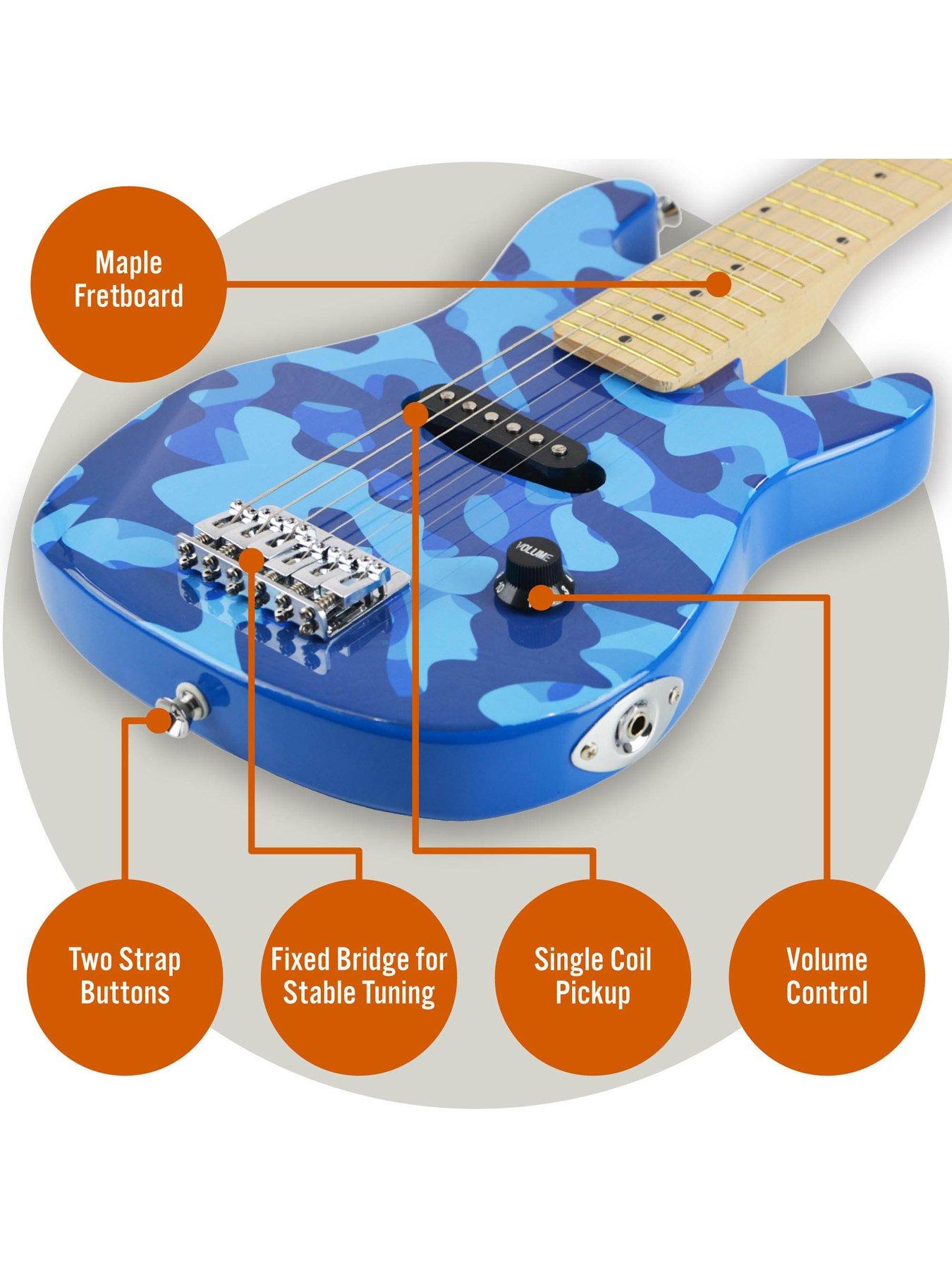 Image 4 of 6 of 3rd Avenue Junior Electric Guitar Pack - Blue Camo