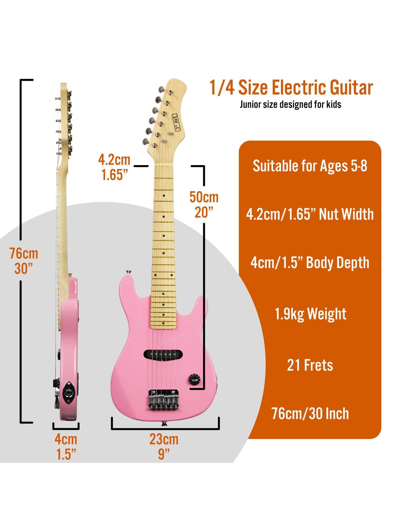 Image 2 of 6 of 3rd Avenue Junior Electric Guitar Pack - Pink