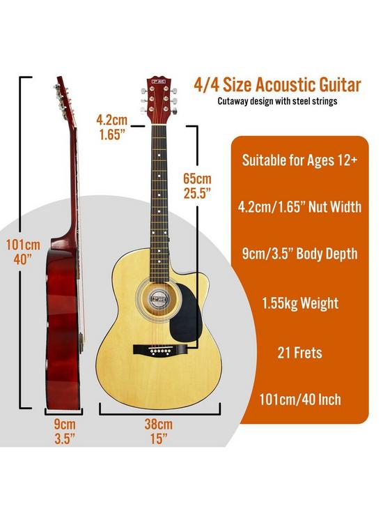 stillFront image of 3rd-avenue-cutaway-acoustic-guitar-pack-natural
