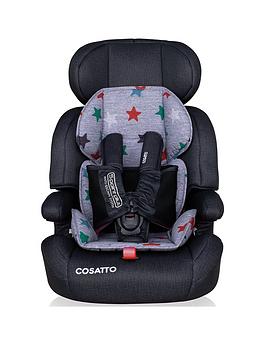 Cosatto Zoomi Group 1/2/3 Car Seat - Grey Mega Stars
