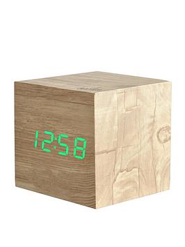 Product photograph of Acctim Clocks Ark Ash Wood Alarm Clock from very.co.uk