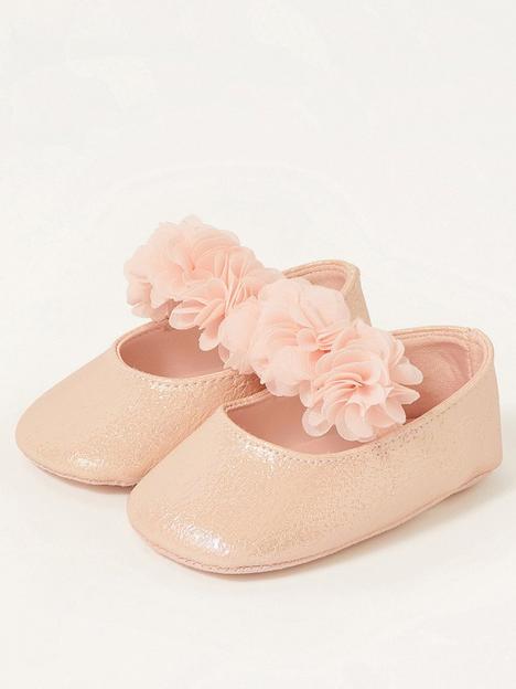 monsoon-baby-girls-textured-corsage-booties-pink