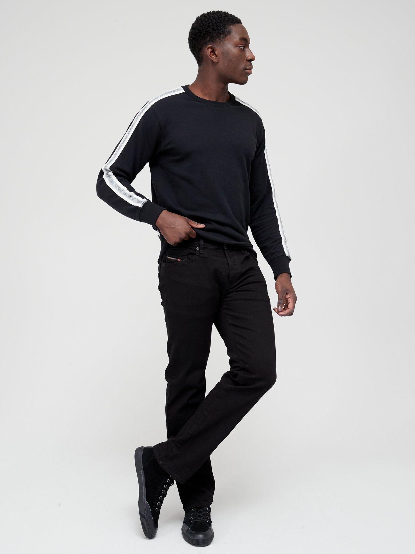 Diesel D-mihtry Straight Jeans, Black, Size 32, Inside Leg Regular, Men