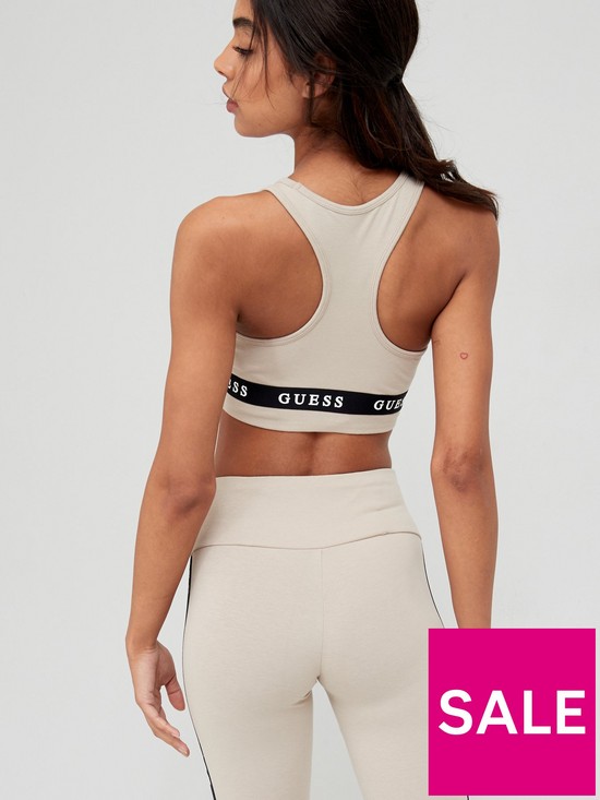 stillFront image of guess-logo-taping-sports-bra-stone
