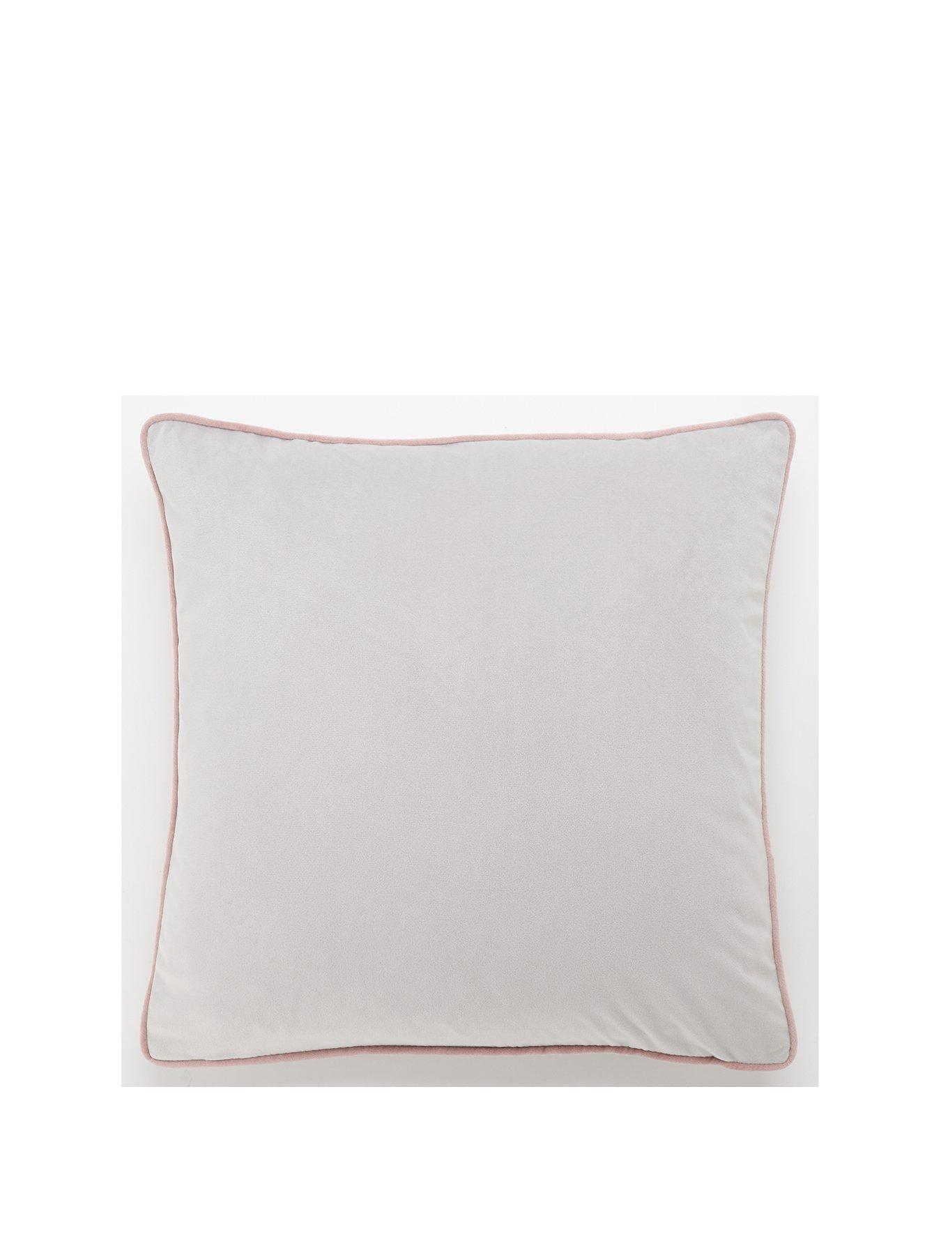 Product photograph of Reversible Velvet Cushion from very.co.uk