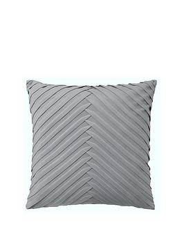 Product photograph of Hand Pleated Velvet Cushion from very.co.uk