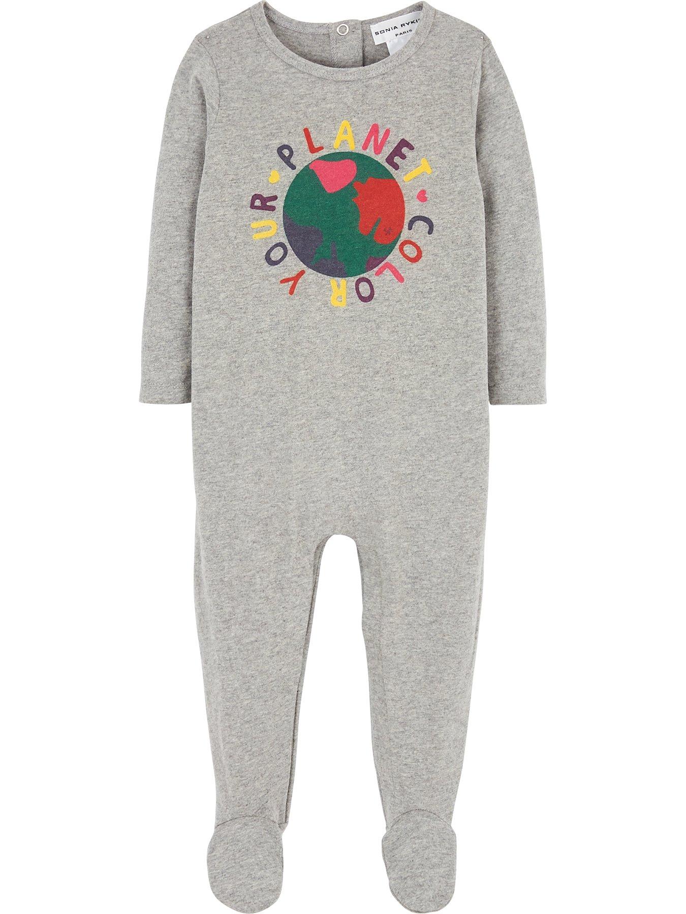 Baby Clothes Baby Libellule World Motif Bodysuit - Grey
