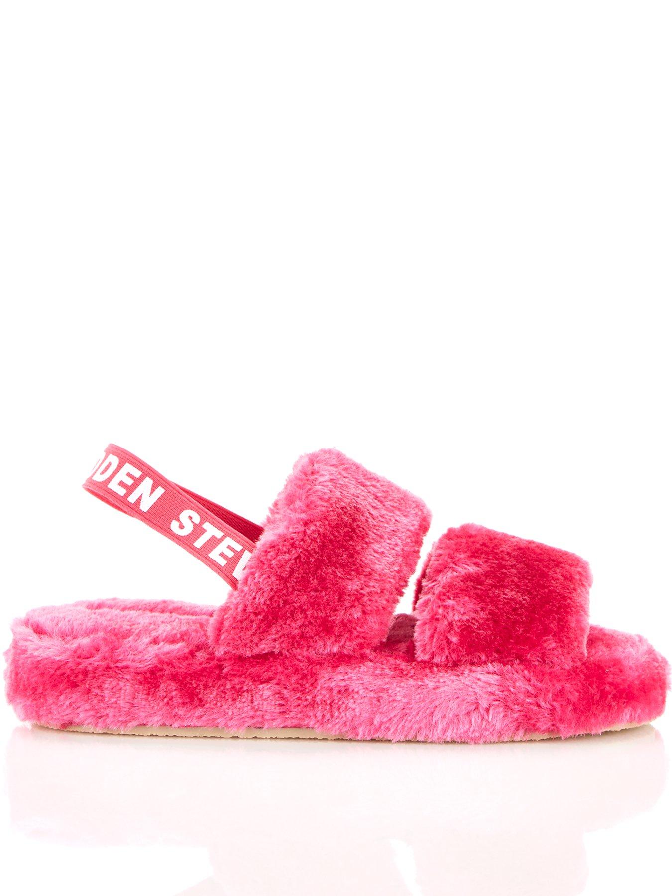 Shoes & boots Fluffy Mini Me Slipper Sandal - Hot Pink