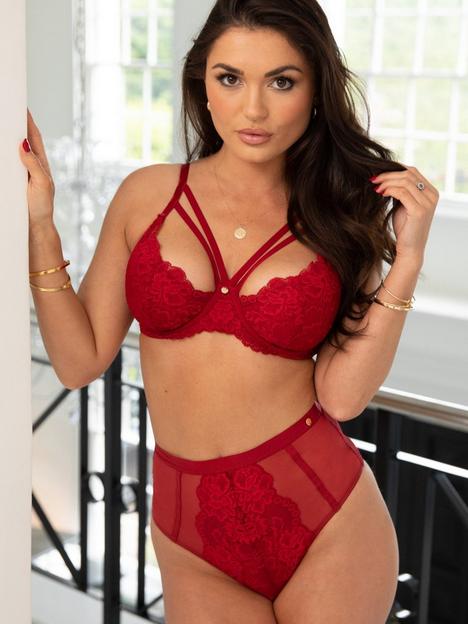 pour-moi-statement-deep-lace-up-brief-red