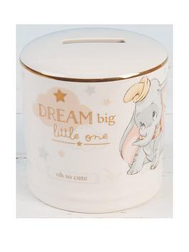 Product photograph of Disney Magical Moments Ceramic Money Bank - Dumbo from very.co.uk