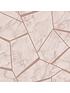  image of fine-dcor-marblesque-fractal-wallpaper-in-rose-gold