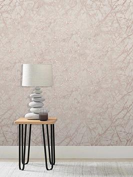 Product photograph of Fine Decor Marblesque Metallic Marble Rose Gold Wallpaper from very.co.uk