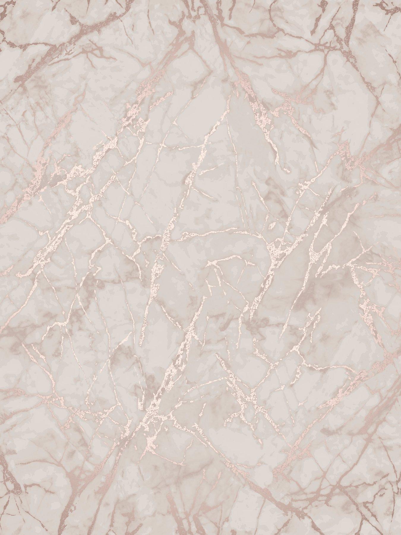 Product photograph of Fine D Cor Fine Decor Marblesque Metallic Marble Rose Gold Wallpaper from very.co.uk