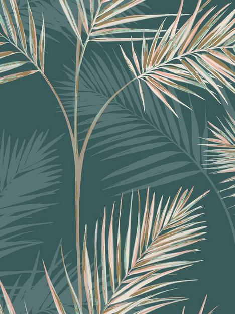fine-dcor-fine-decor-south-beach-palm-leaf-emerald-wallpaper