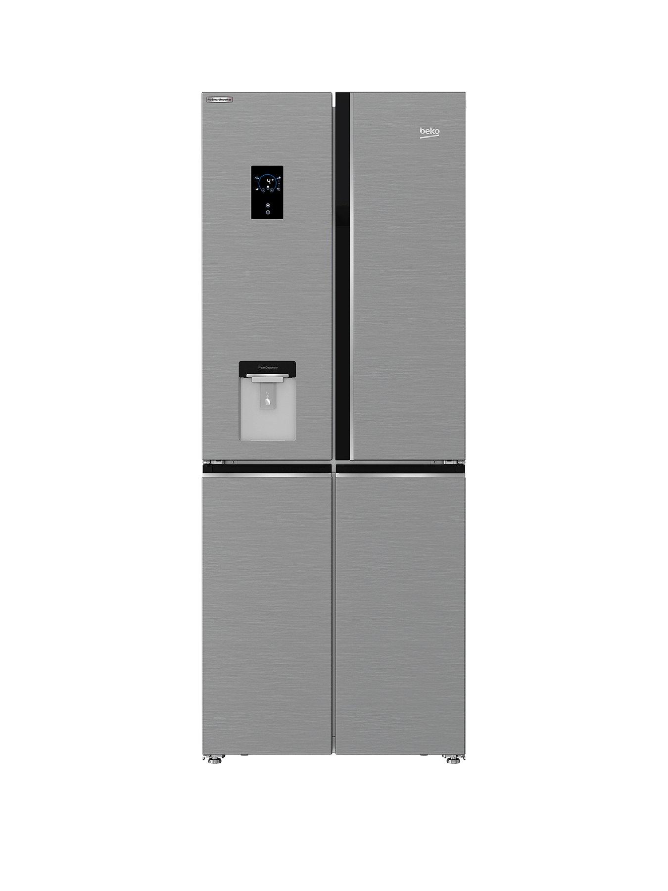 Product photograph of Beko Gne480ec3dvx Harvestfresh American Style Fridge Freezer from very.co.uk