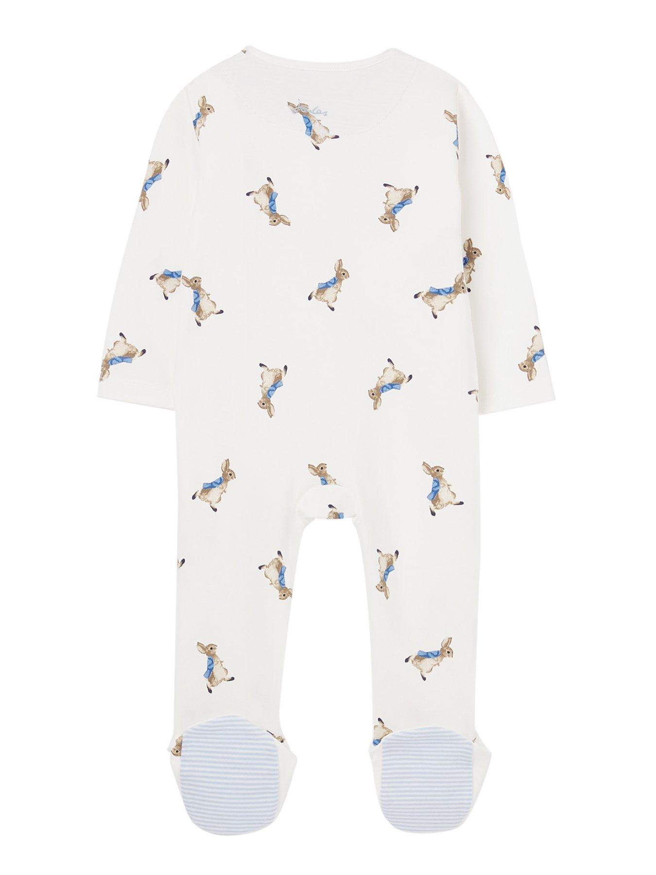  Unisex Baby Peter Rabbit Zippy Sleepsuit - White