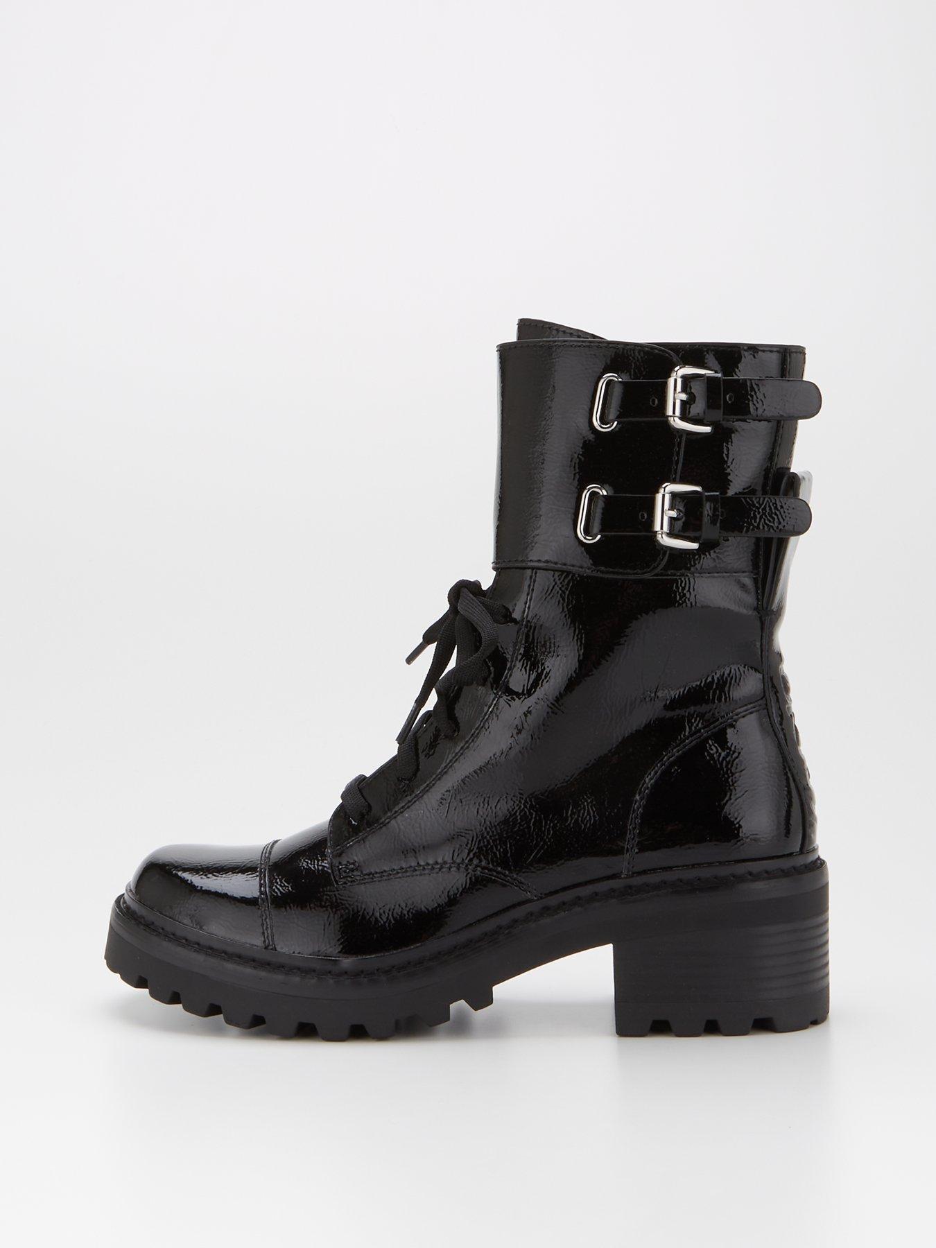 Shoes & boots Bart Lace-Up Buckle Combat Boots - Black