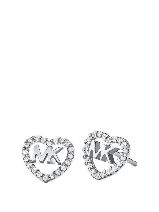 front image of michael-kors-love-sterling-silver-ladies-earring