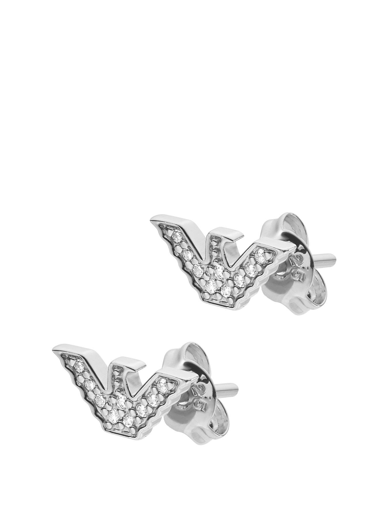 Emporio Armani Sterling Silver Ladies Earring 