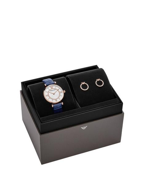 emporio-armani-leather-womens-watch-and-earrings-gift-set