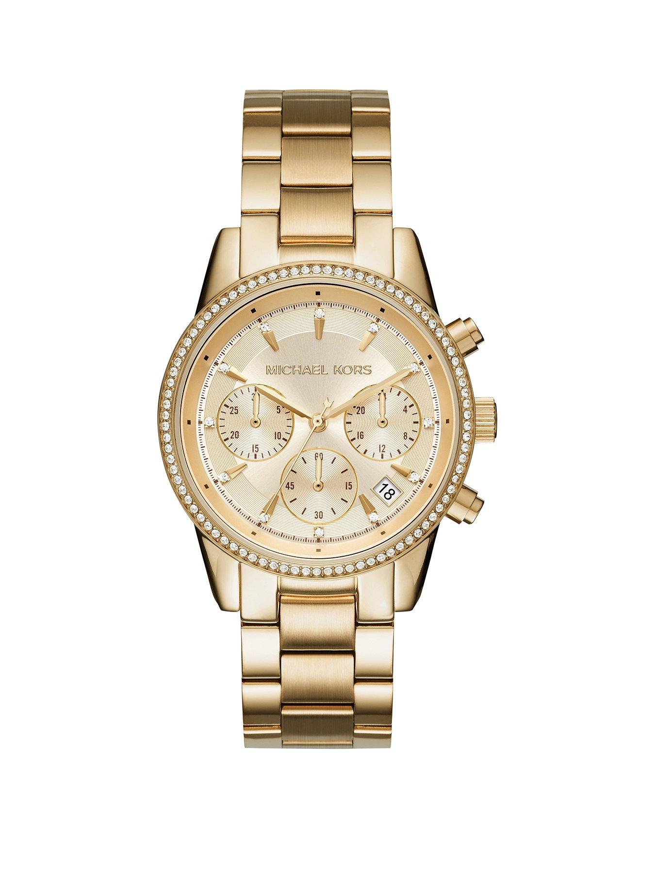 Michael Kors Ritz Ladies Watch Stainless Steel Very