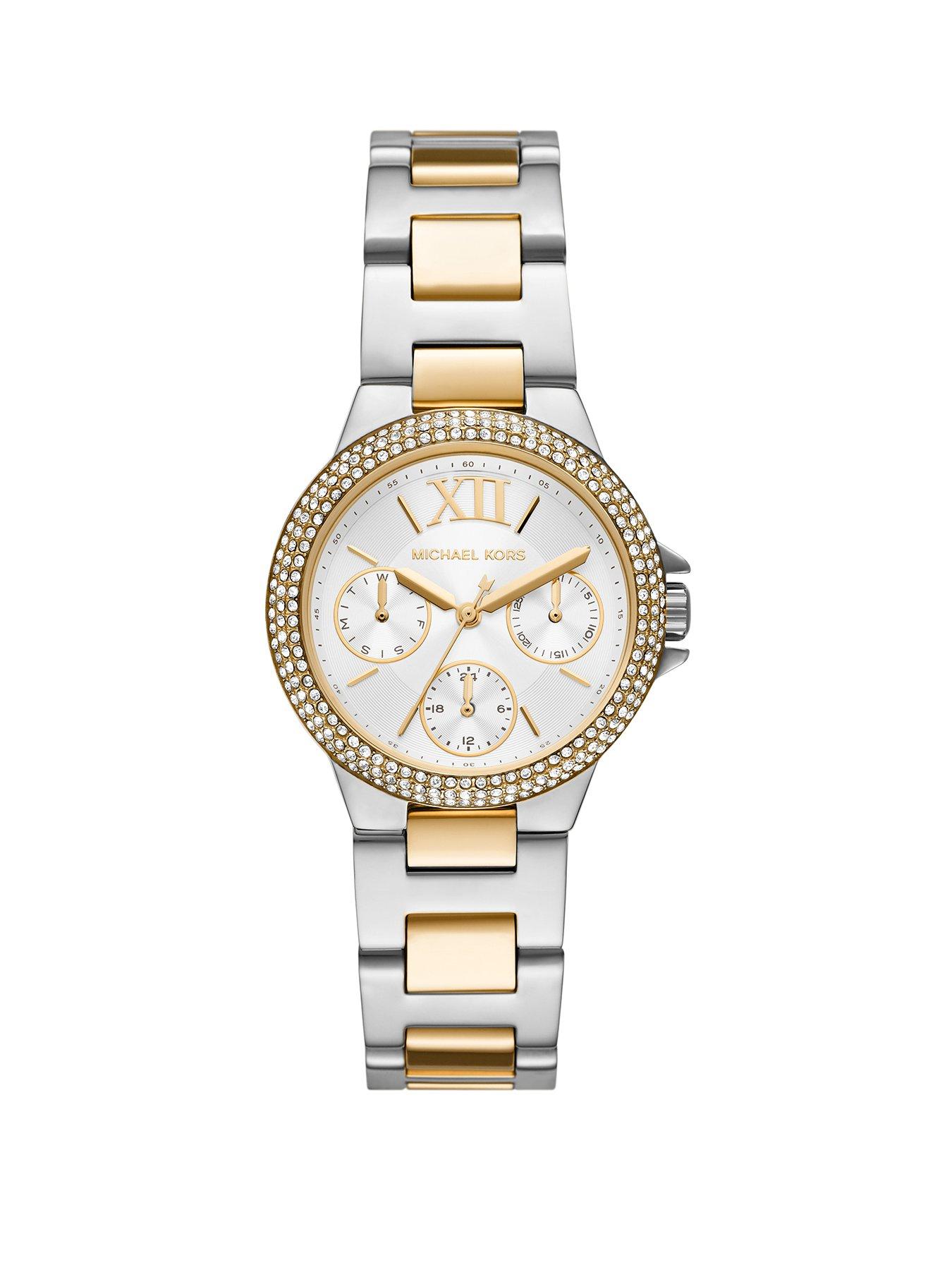 Silver mk women's on sale watch