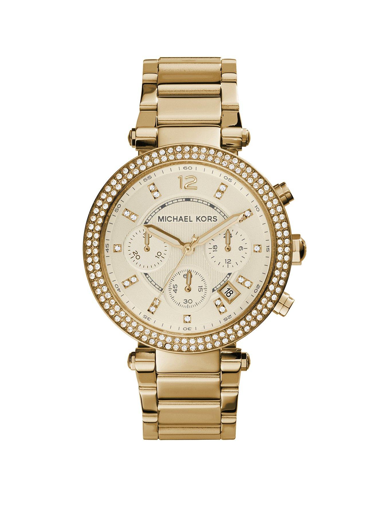 Michael kors tortoise 2024 watch women's