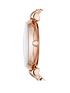  image of emporio-armani-womens-two-hand-rose-gold-tone-stainless-steel-watch